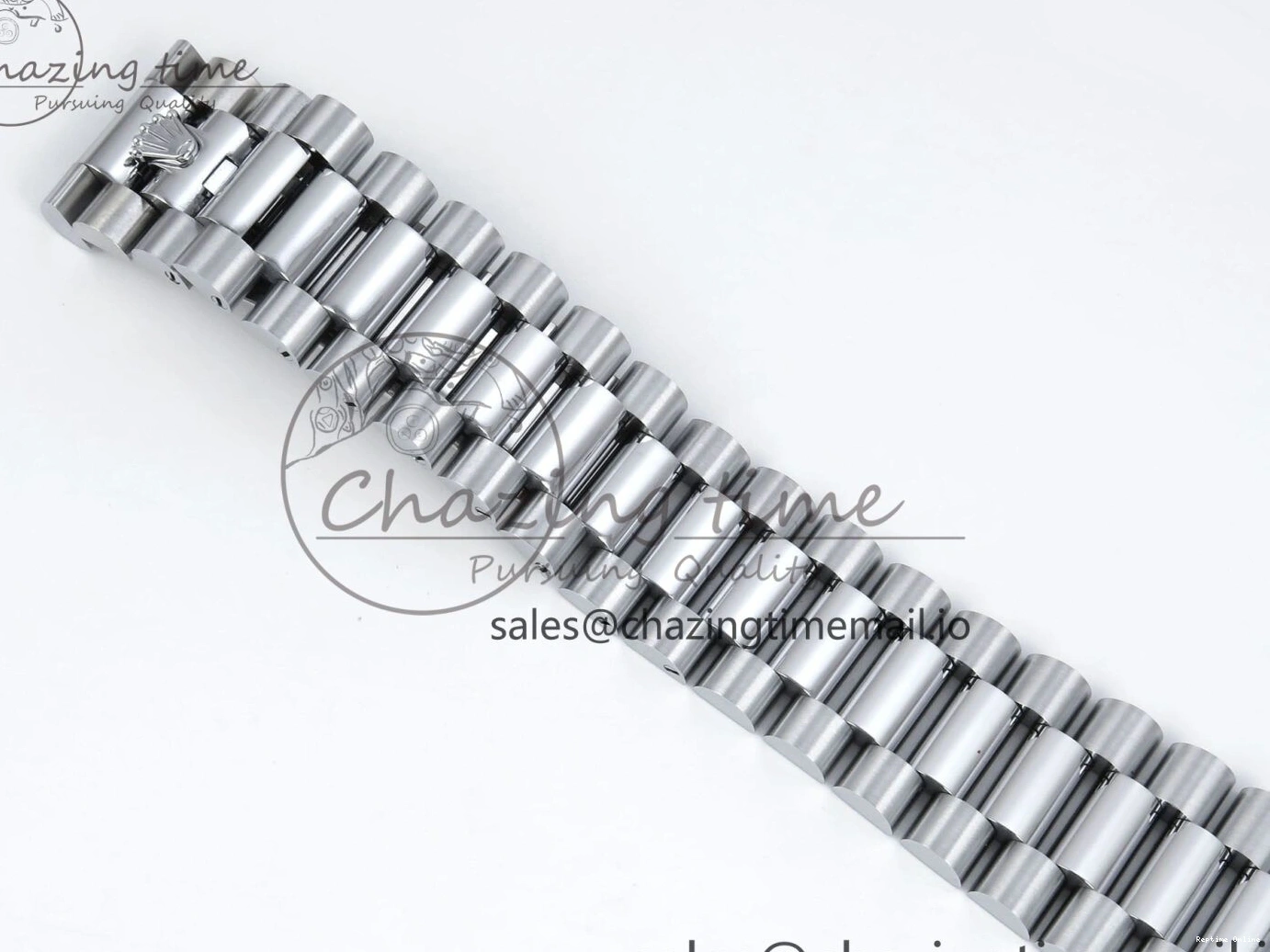 1221 Soft DayDate 40 SS QF 1:1 Best Edition Black Crystal Dial Diamonds Bezel on President Bracelet A2836 V5 (Gain Weight) 477